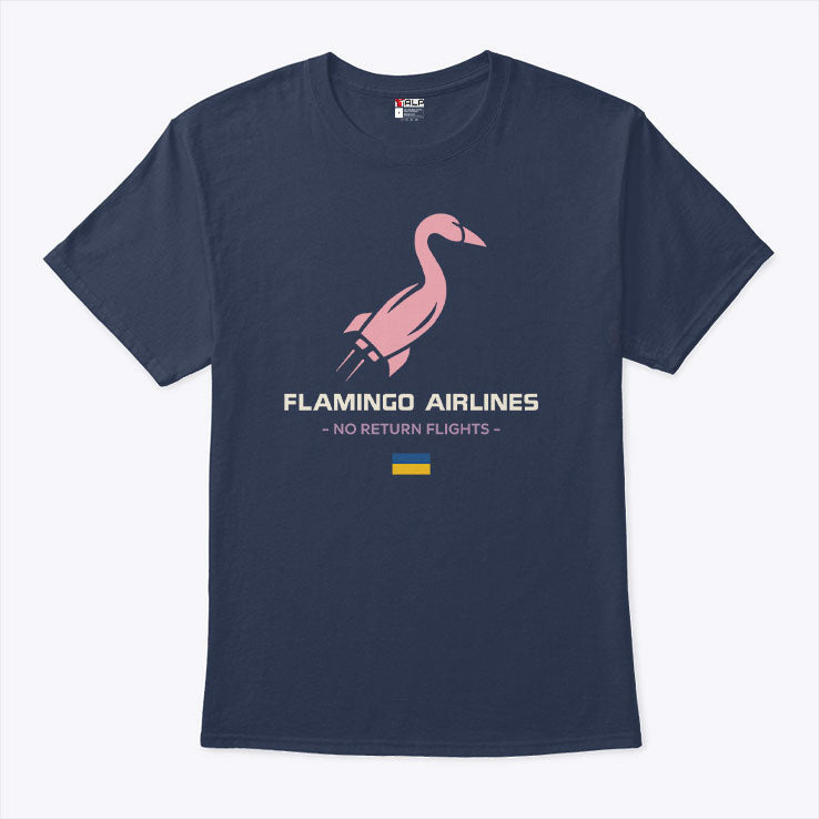 Flamingo Airlines No Return Flights Shirt Unisex