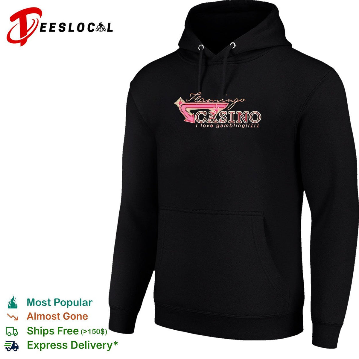 Flamingo Casino I love gambling shirt Unisex