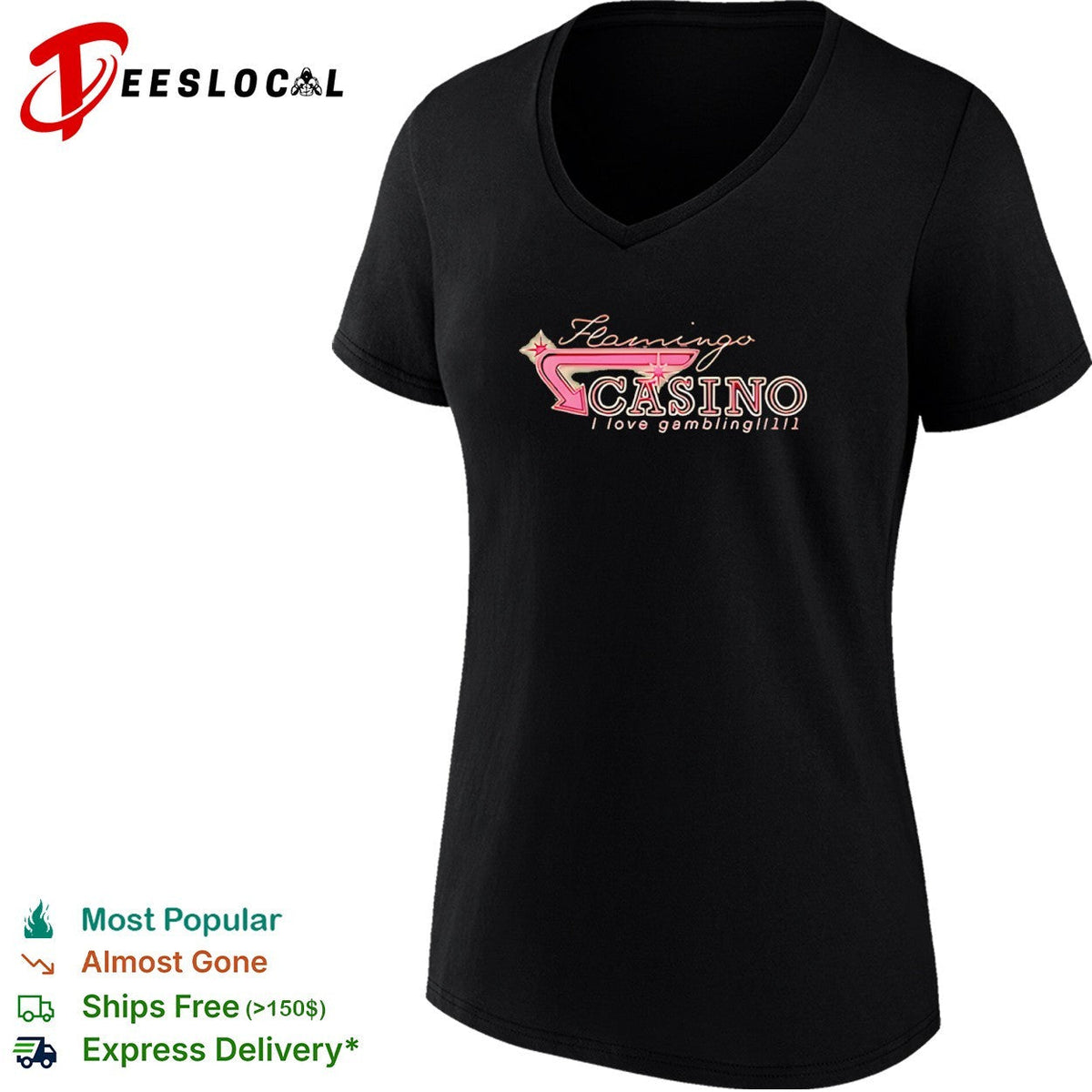 Flamingo Casino I love gambling shirt Unisex