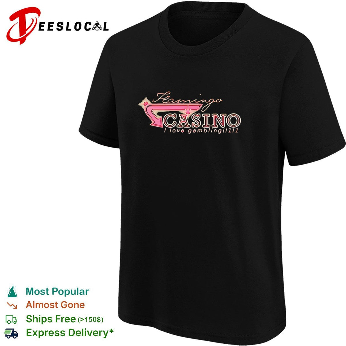 Flamingo Casino I love gambling shirt Unisex