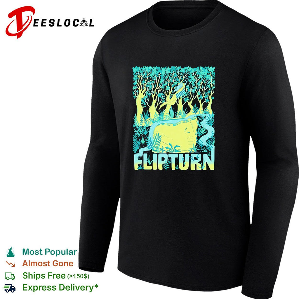 Flipturn band forest nature illustration concert shirt Unisex