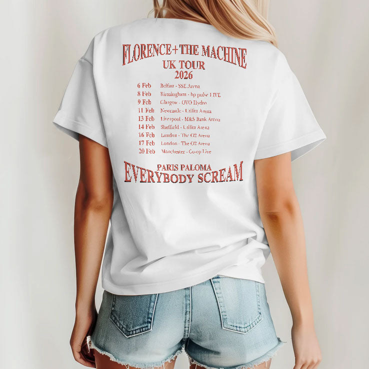 Florence And The Machine UK Tour 2026 Shirt Unisex