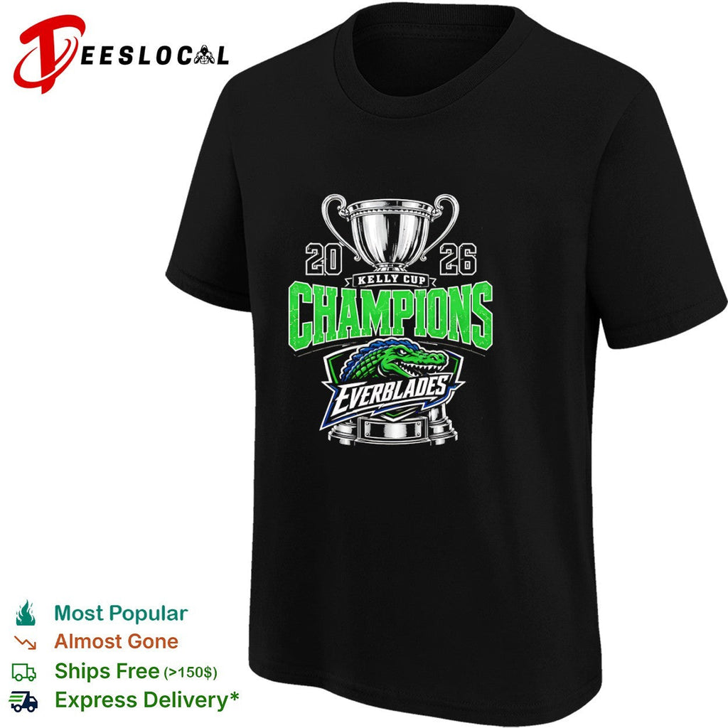 Florida Everblades 20 26 Kelly Cup Champions Gator Hockey Team Logo Sport Shirt Unisex