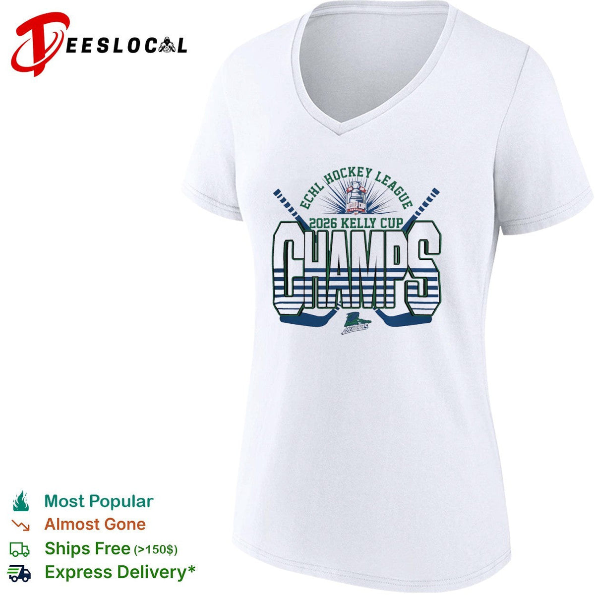 Florida Everblades 2026 Kelly Cup Champs ECHL Hockey League Winners Graphic shirt Unisex