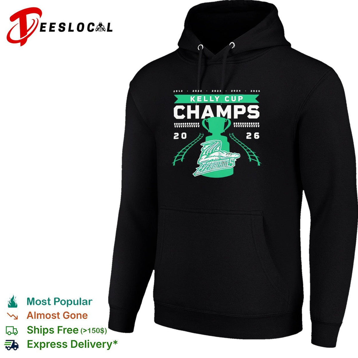 Florida Everblades Kelly Cup Champs 2012 2022 2023 2024 2026 ECHL hockey team shirt Unisex