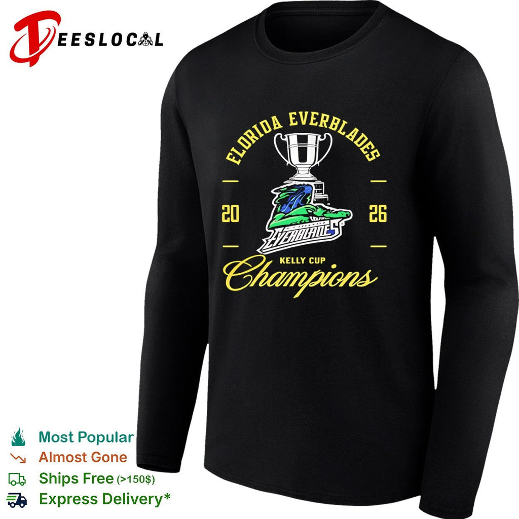 Florida Everblades trophy alligator 2026 Kelly Cup champions shirt Unisex