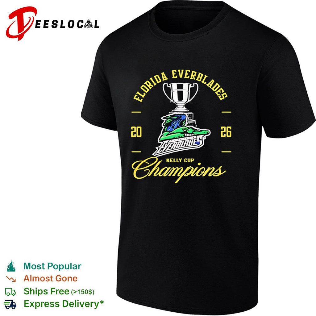 Florida Everblades trophy alligator 2026 Kelly Cup champions shirt Unisex