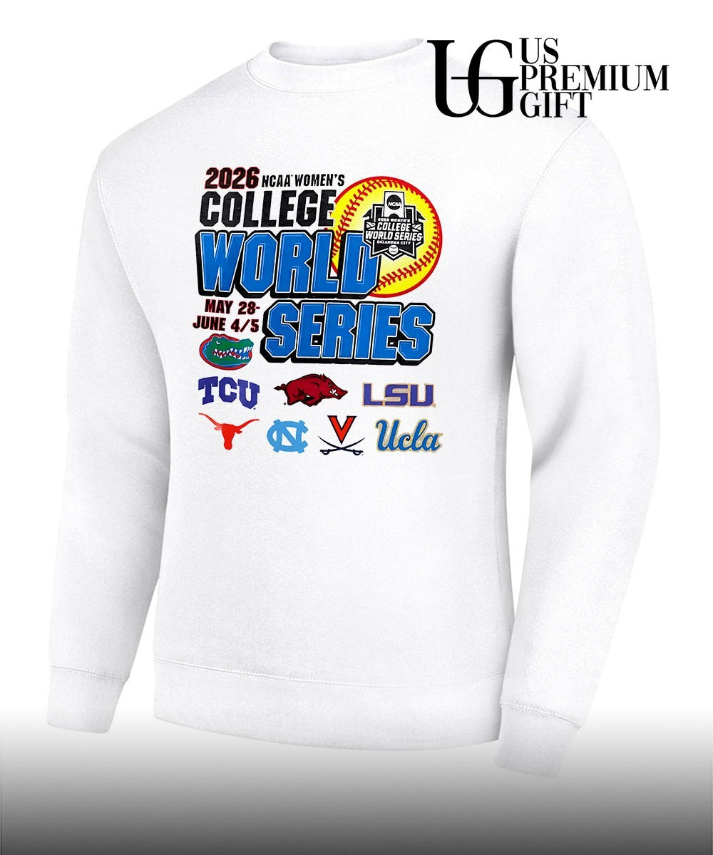Florida TCU Arkansas LSU Texas UNC UVA UCLA 2026 NCAA Women’s College World Series shirt Unisex