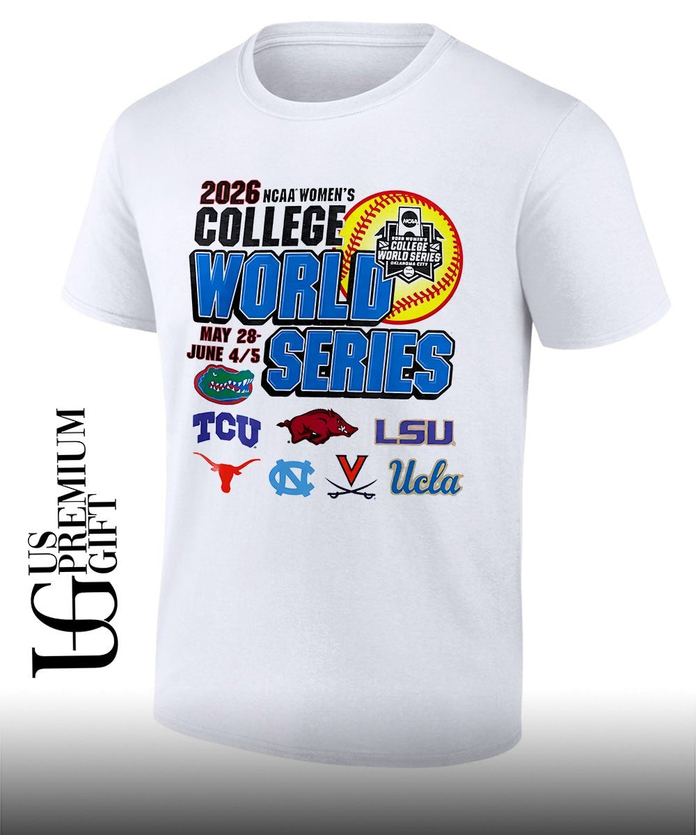 Florida TCU Arkansas LSU Texas UNC UVA UCLA 2026 NCAA Women’s College World Series shirt Unisex