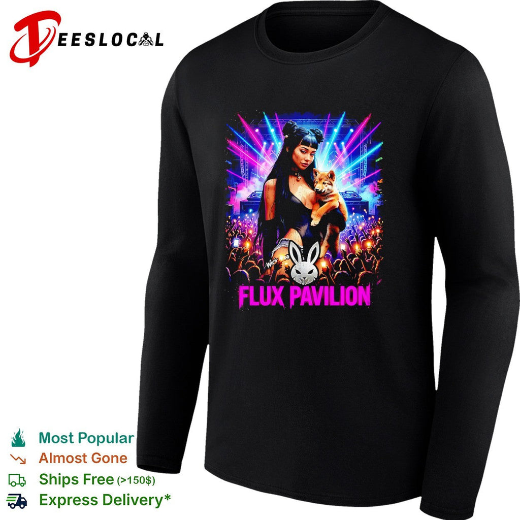 Flux Pavilion Wickzeo Rabbit Logo Rave Music Concert shirt Unisex