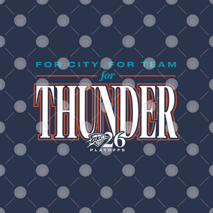 For City For Team For Thunder 2026 Playoffs T Shirt Unisex