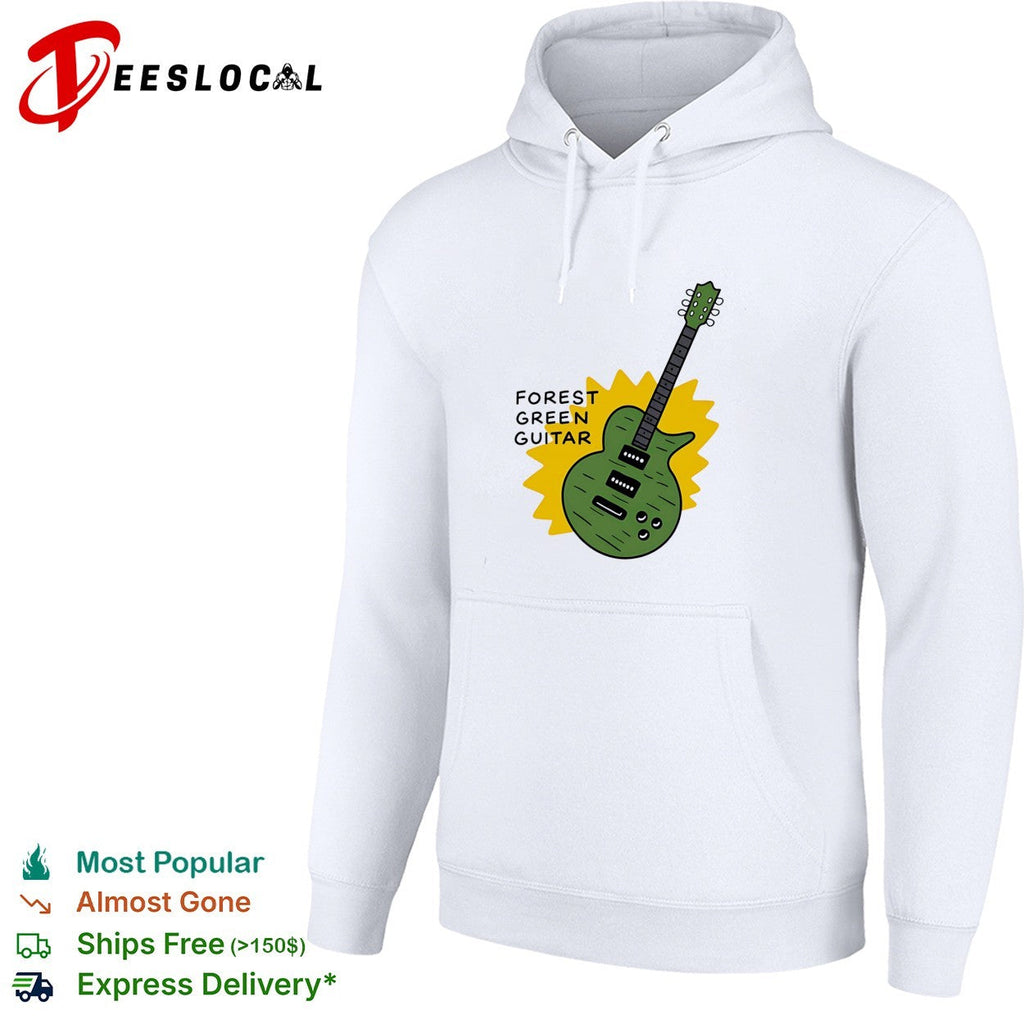 Forest green guitar vintage shirt Unisex