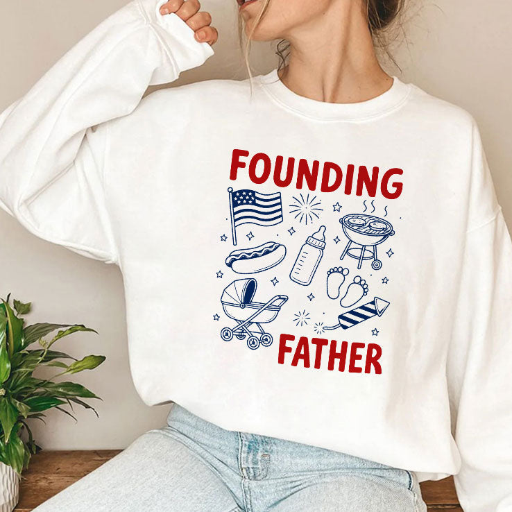 Founding Father 4th Of July Couple T Shirt Unisex