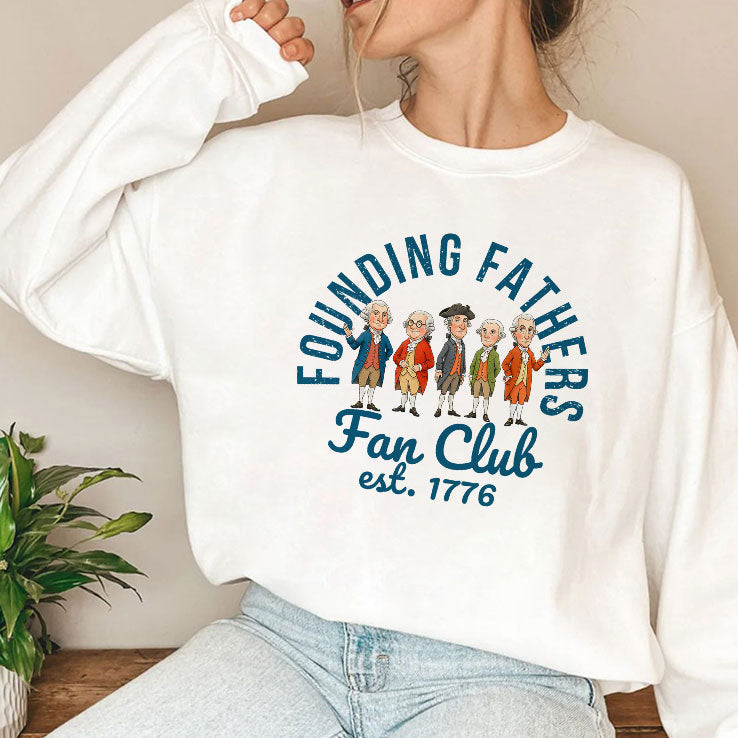 Founding Fathers Fan Club Est 1776 T Shirt Unisex