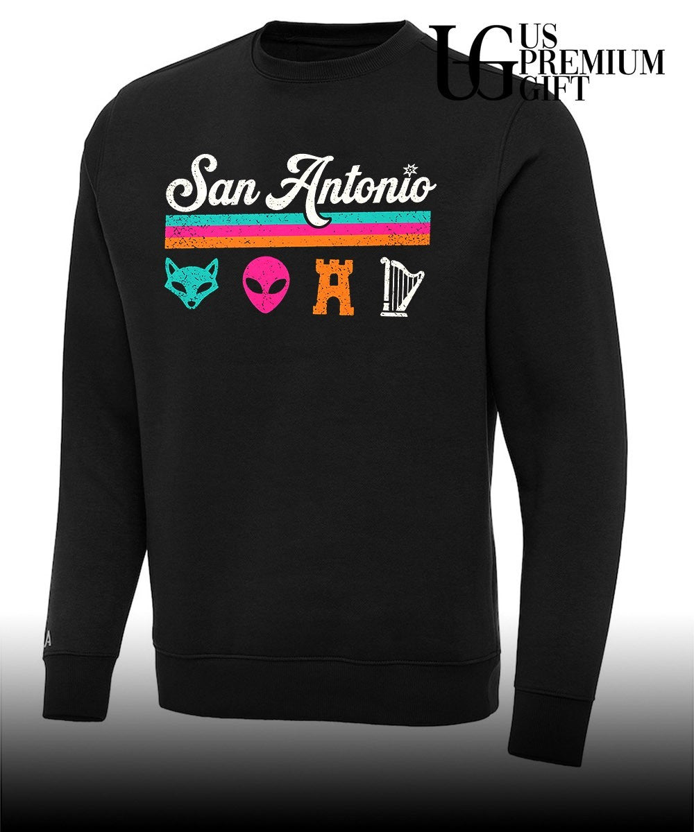 Fox Alien Castle Harp San Antonio Spurs NBA shirt Unisex