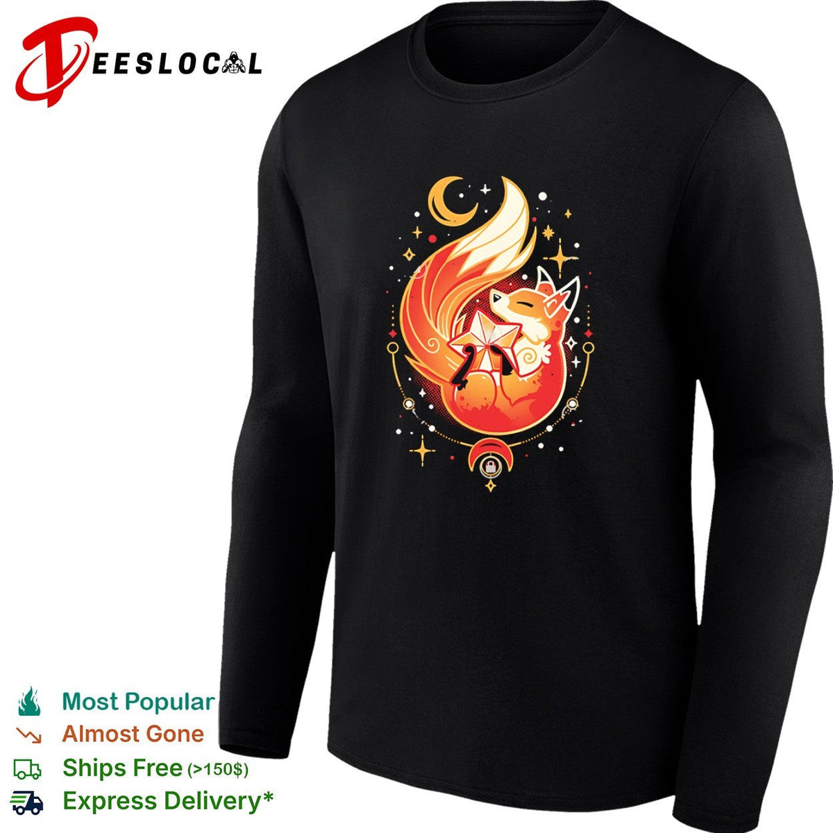 Fox Among the Stars shirt Unisex