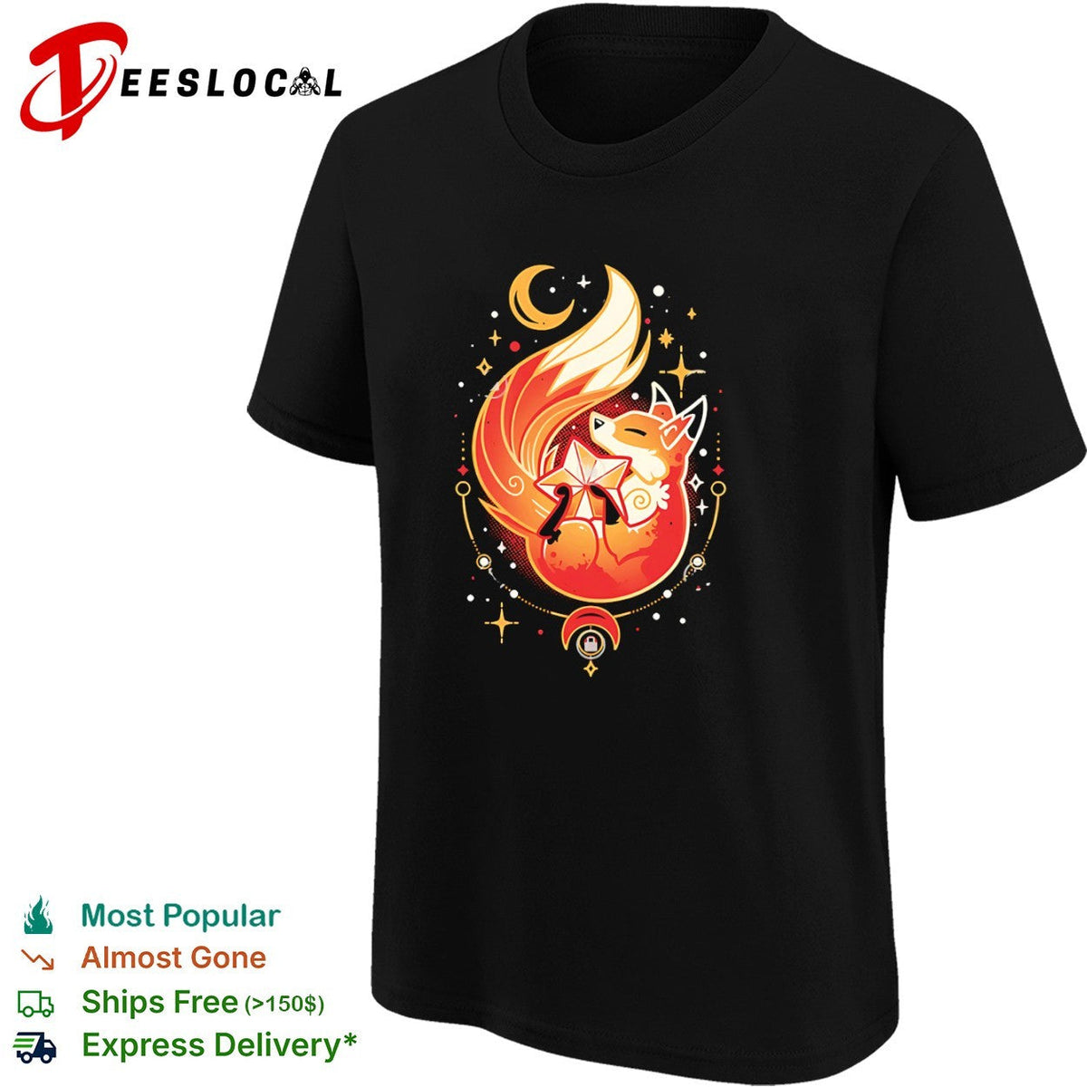 Fox Among the Stars shirt Unisex