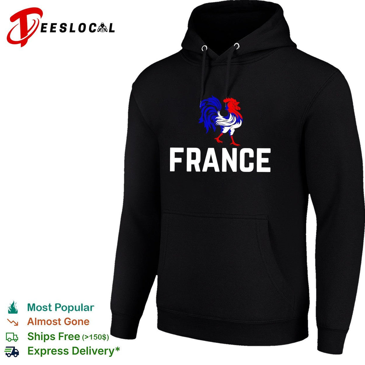 France rooster mascot strutting shirt Unisex