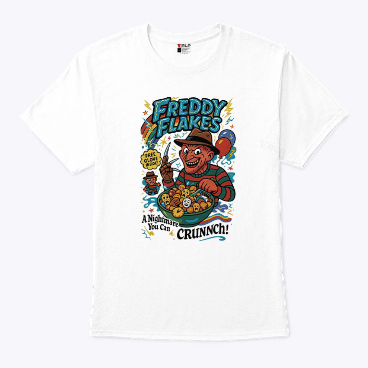 Freddy Flakes Free Glove Inside A Nightmare You Can Crunnch Shirt Unisex