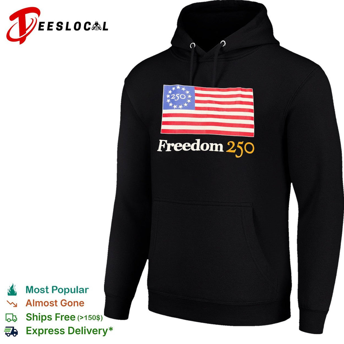 Freedom 250 American flag 1776 2026 shirt Unisex