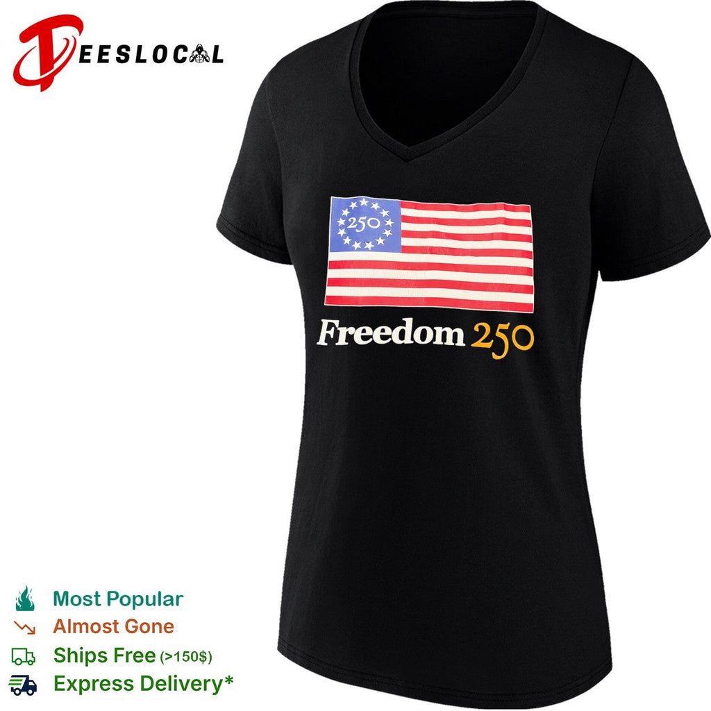 Freedom 250 American flag 1776 2026 shirt Unisex