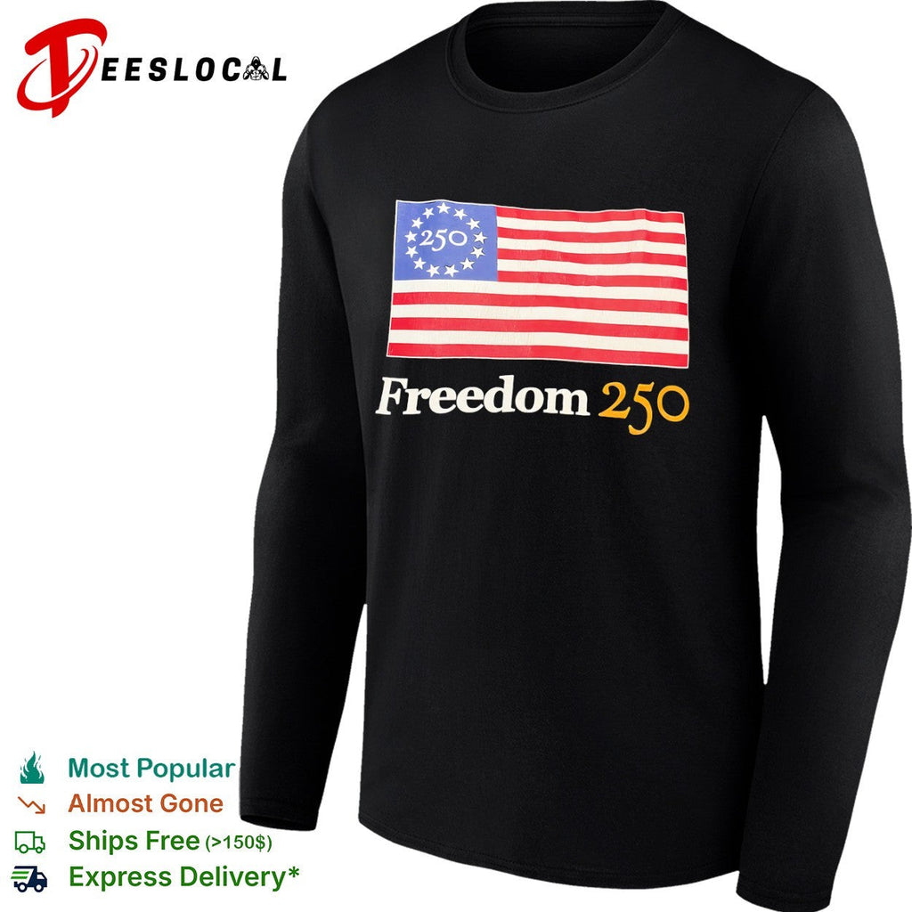 Freedom 250 American flag 1776 2026 shirt Unisex