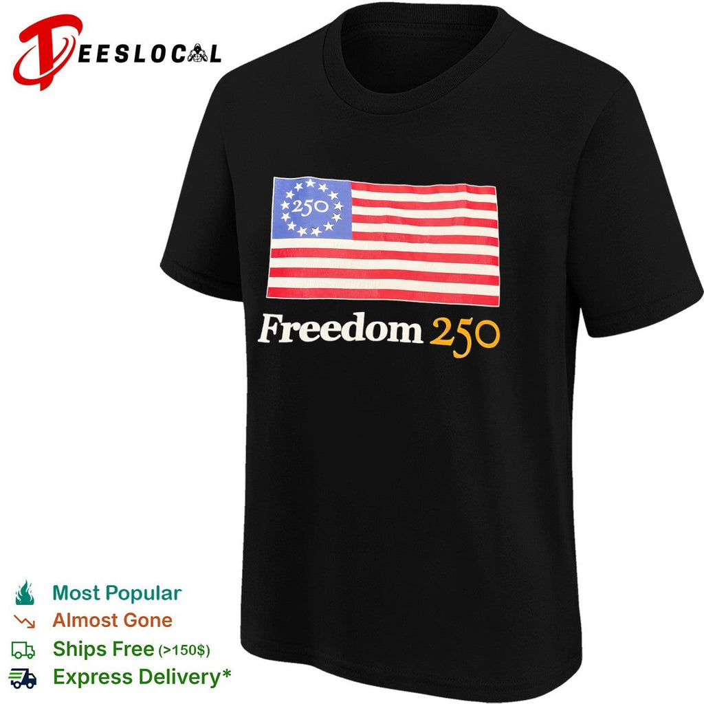 Freedom 250 American flag 1776 2026 shirt Unisex