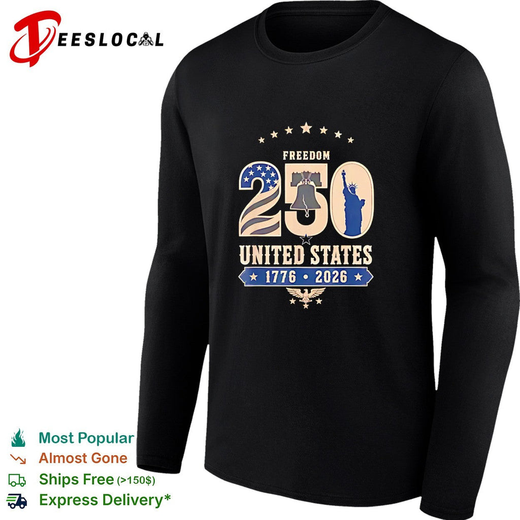 Freedom 250 United States 1776 2026 Liberty Bell Statue of Liberty Eagle shirt Unisex