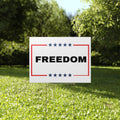 Freedom Charlie Kirk Yard Sign Unisex