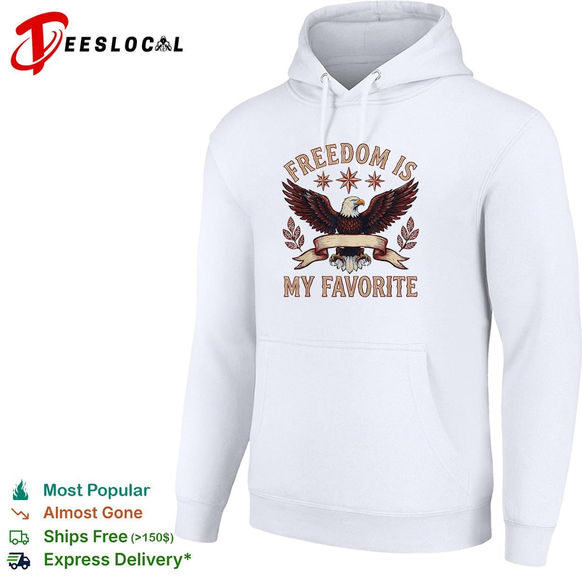 Freedom is my favorite eagle patriotic Chicago stars graphic shirt Unisex