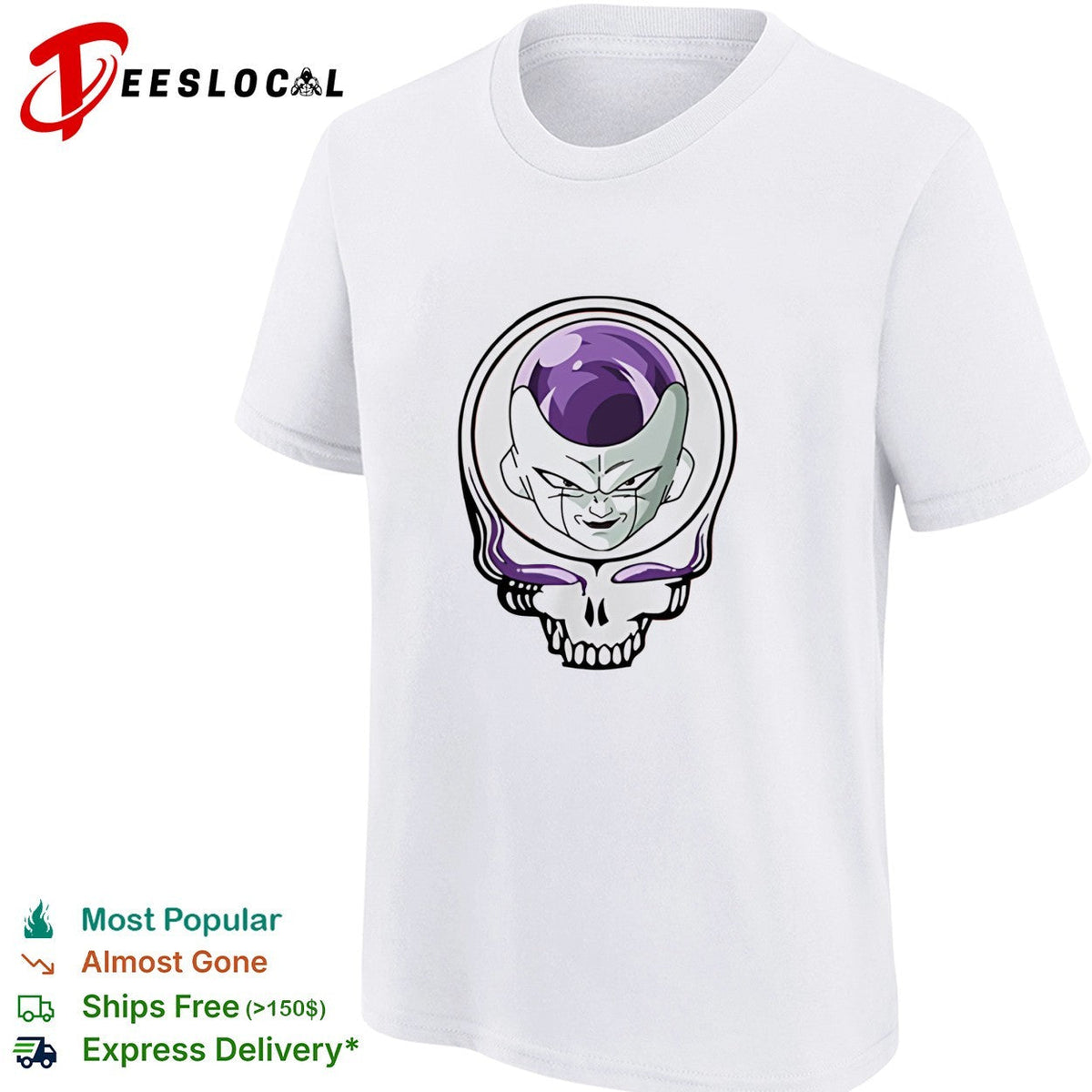 Frieza x Grateful Dead Skull shirt Unisex