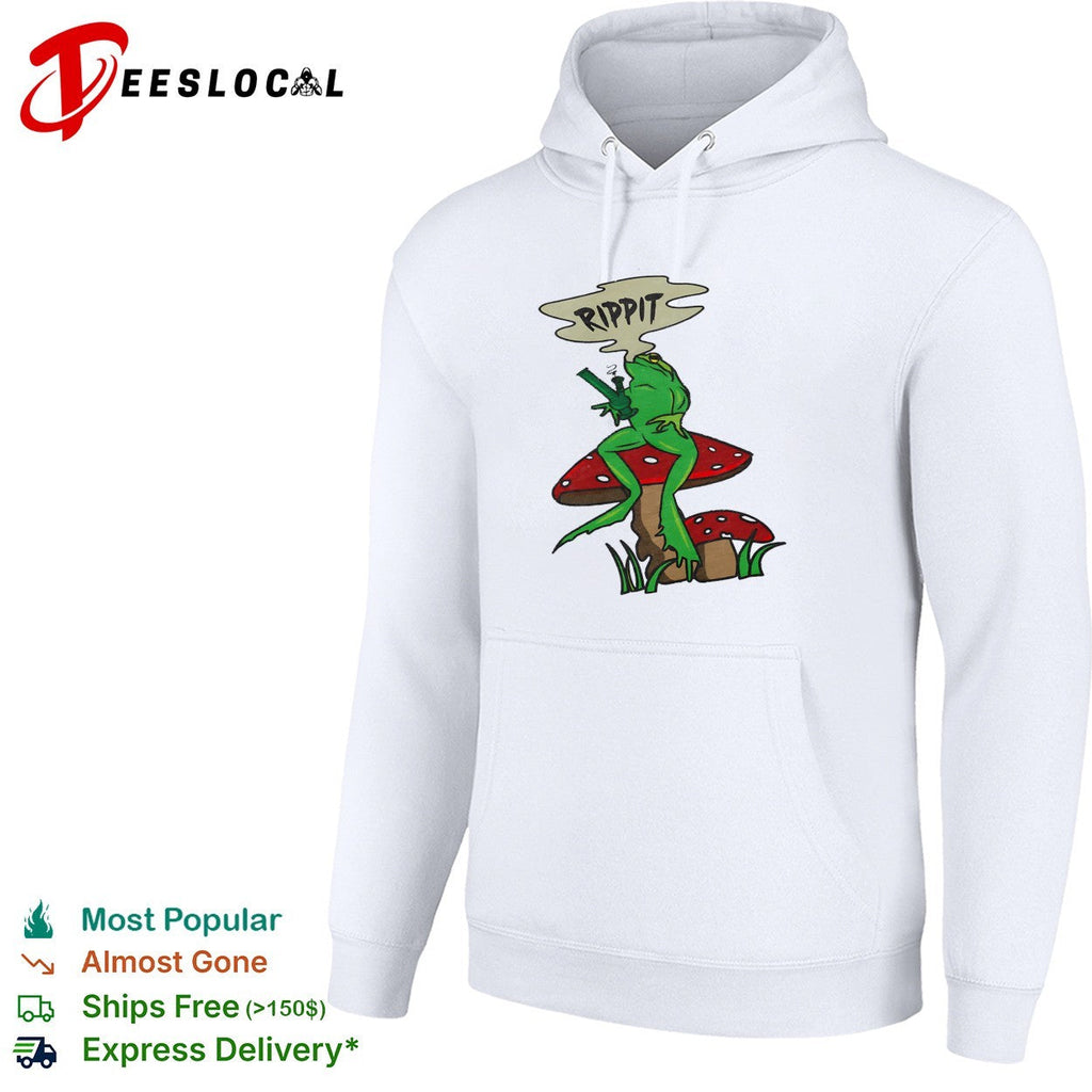 Frog holding gun rippit shirt Unisex