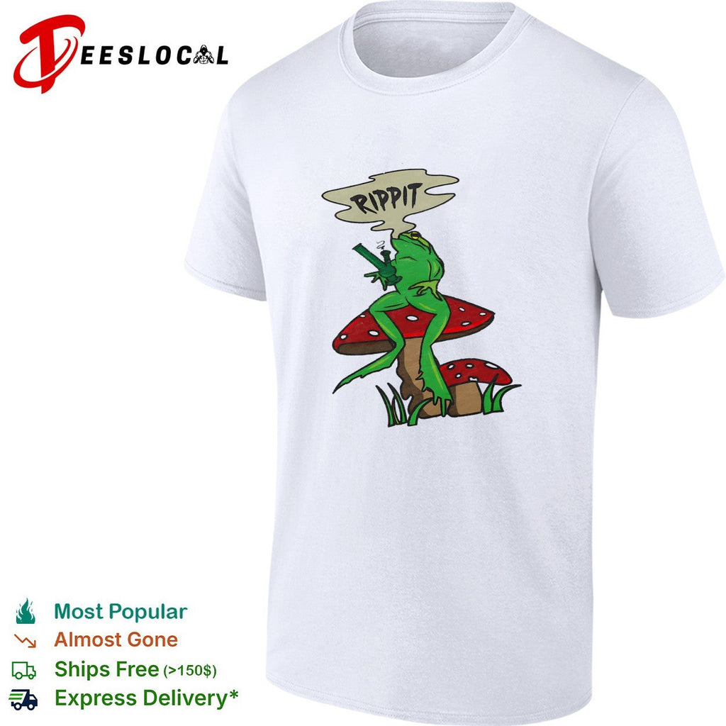 Frog holding gun rippit shirt Unisex