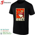 Frog obey poster retro shirt Unisex