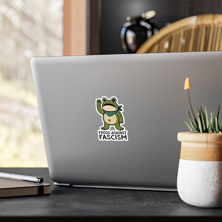 Frogs Against Fascism Sticker Unisex