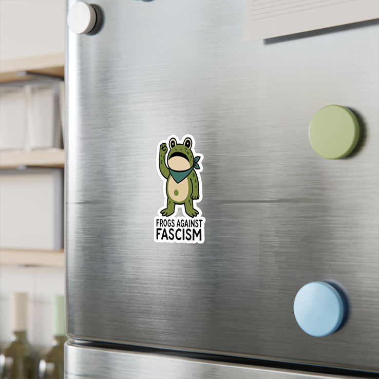 Frogs Against Fascism Sticker Unisex