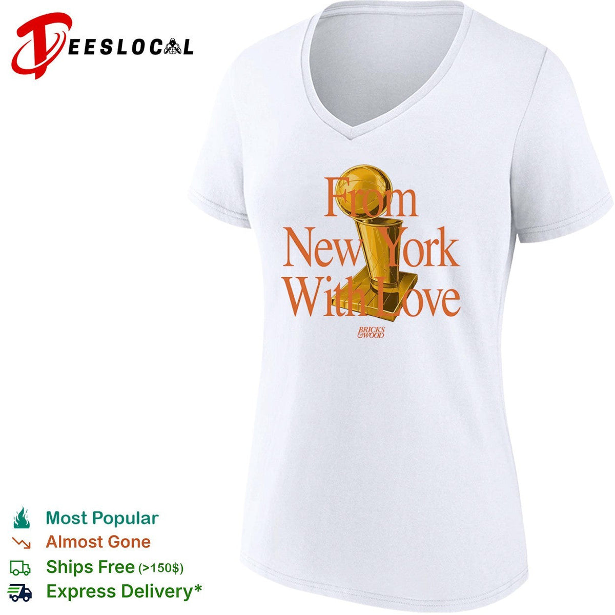 From New York With Love Bricks and Wood Championship Trophy shirt Unisex