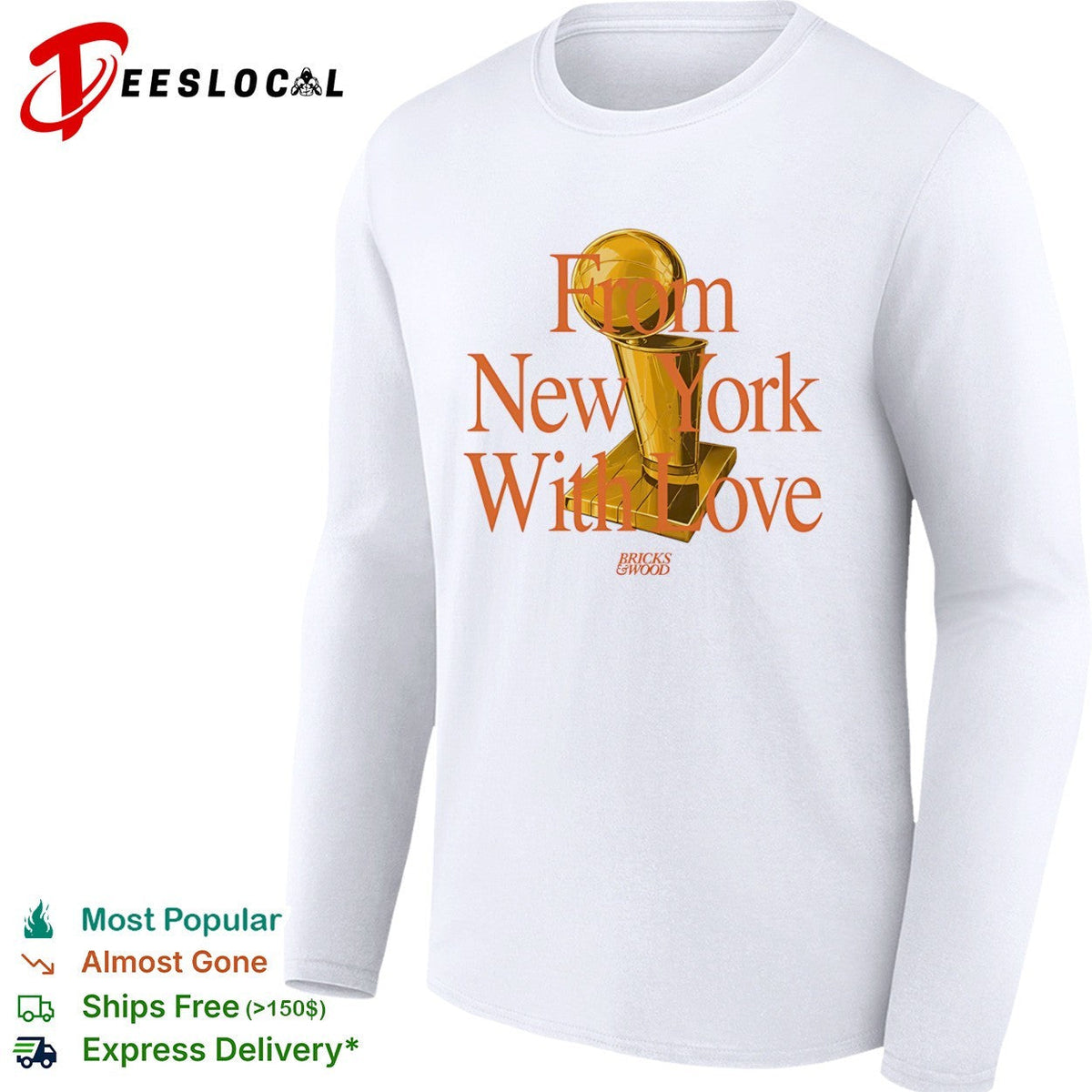 From New York With Love Bricks and Wood Championship Trophy shirt Unisex