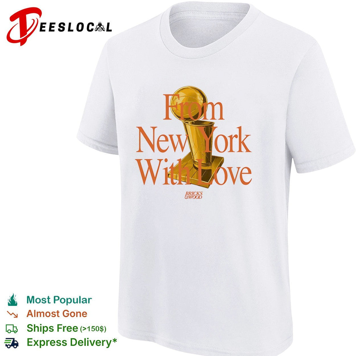 From New York With Love Bricks and Wood Championship Trophy shirt Unisex