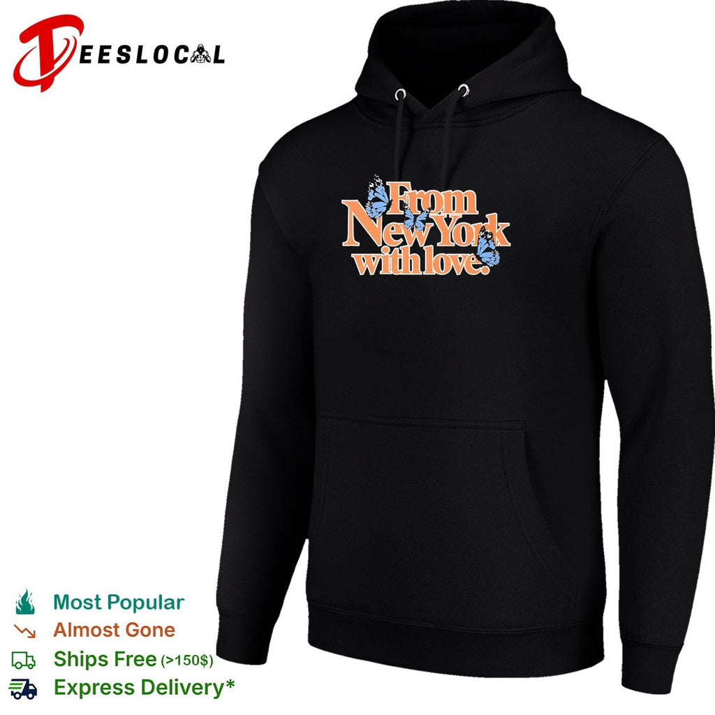 From New York with love butterflies shirt Unisex