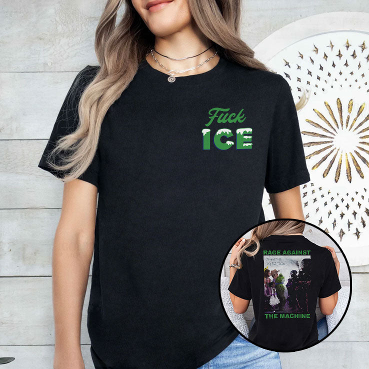 Fuck ICE Rage Against The Machine Portland Frog Shirt Unisex