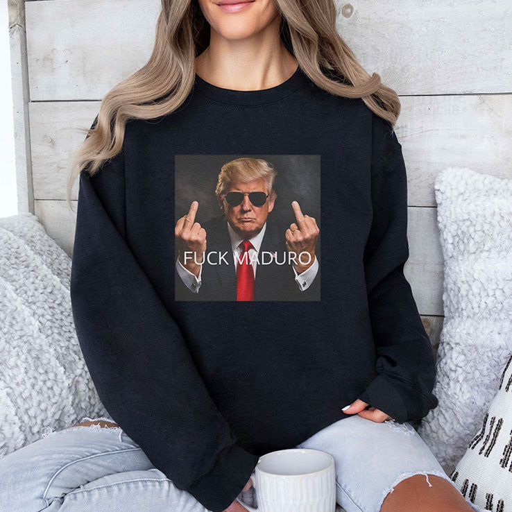 Fuck Maduro Donald Trump Middle Finger T Shirt Unisex