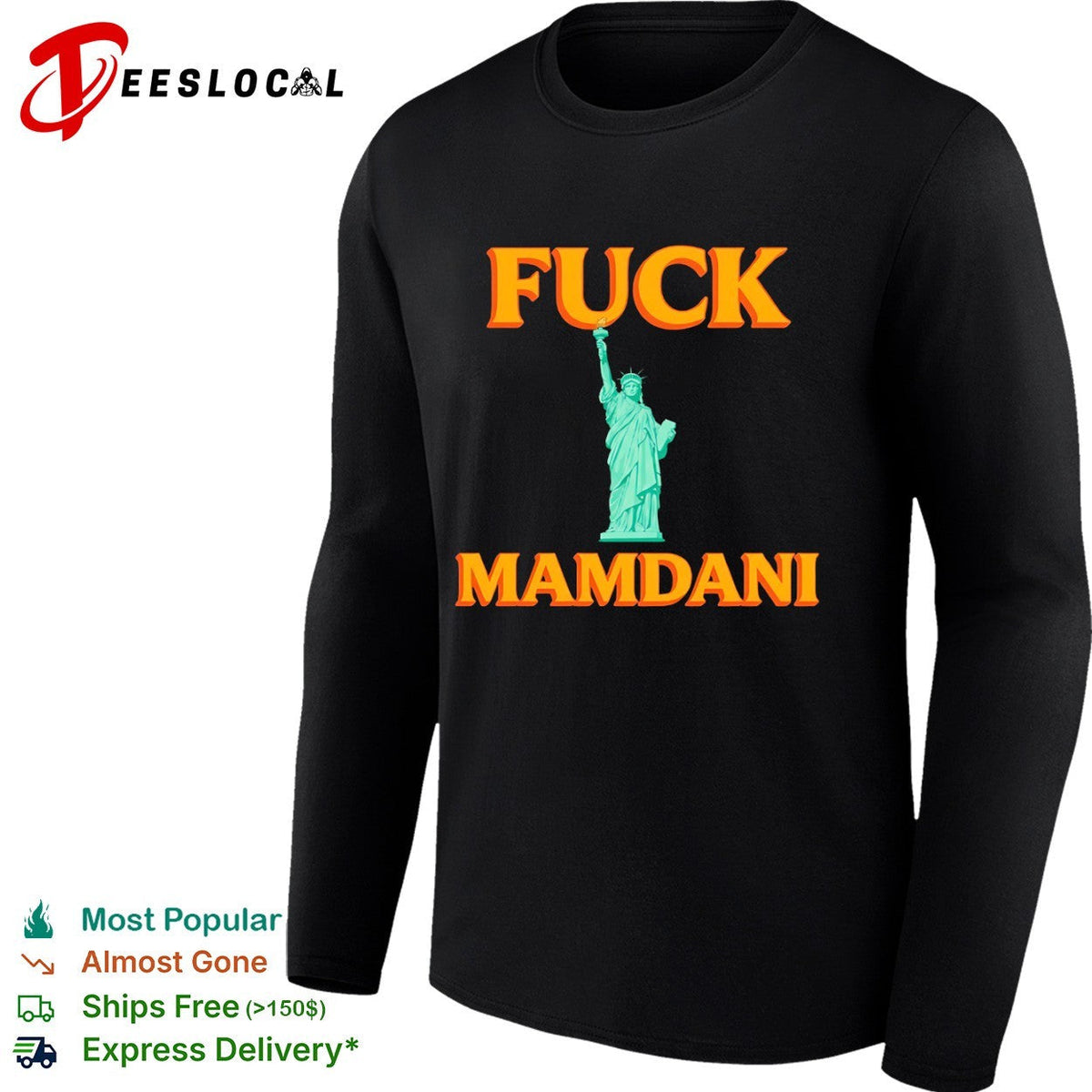 Fuck Mamdani Statue of Liberty Liberty Enlightening the World American flag shirt Unisex