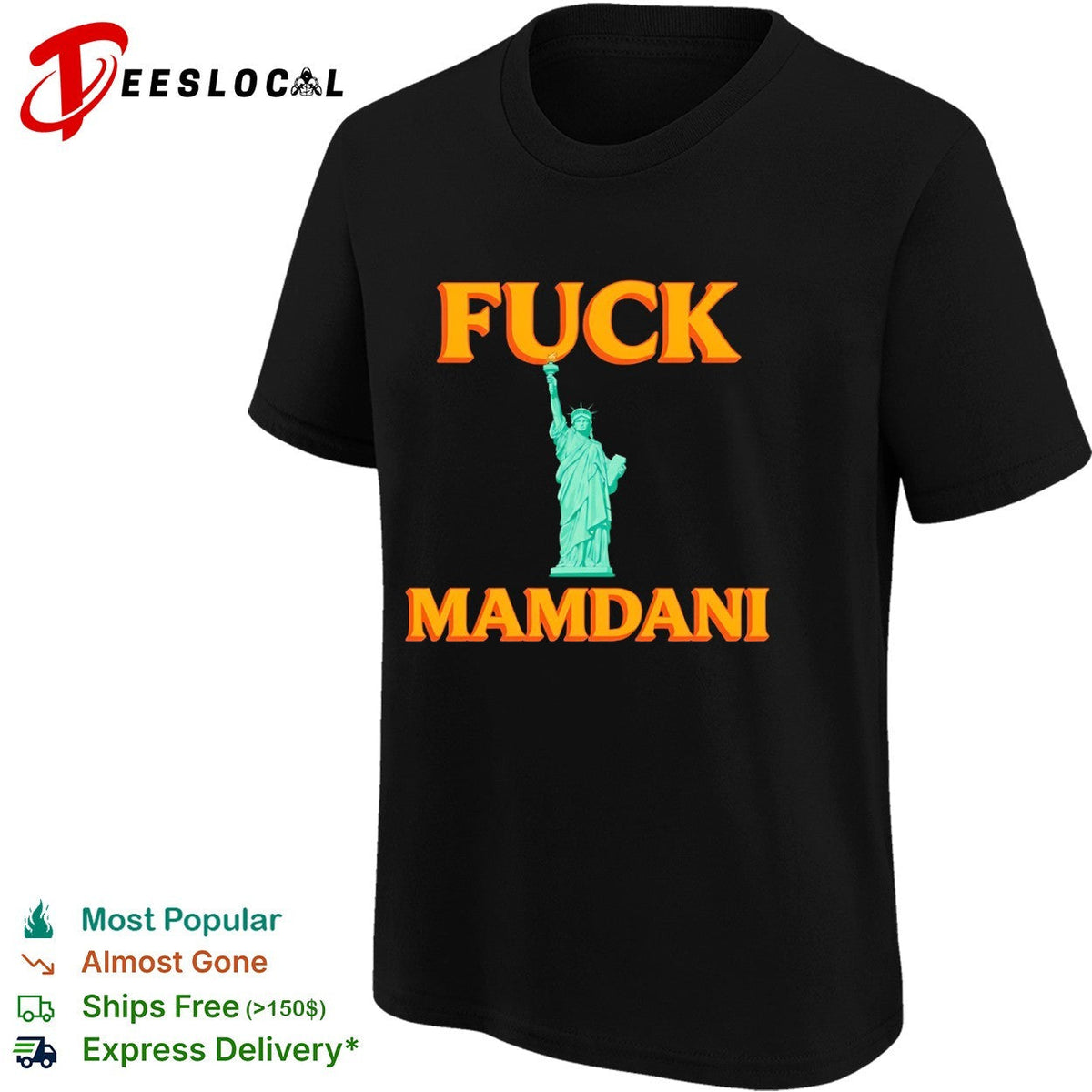Fuck Mamdani Statue of Liberty Liberty Enlightening the World American flag shirt Unisex