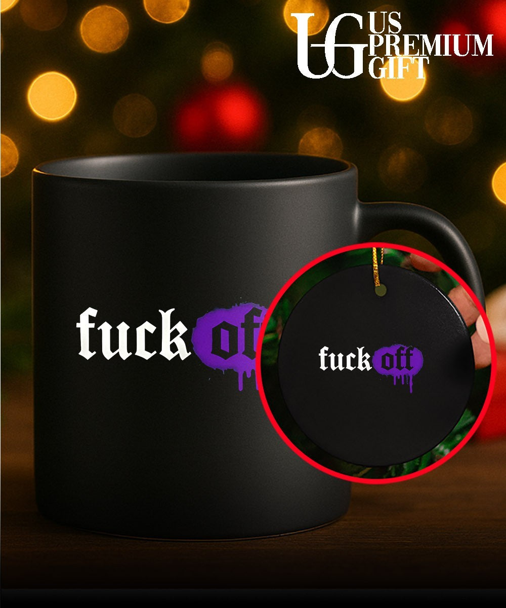 Fuck off dripping paint aesthetic shirt Unisex