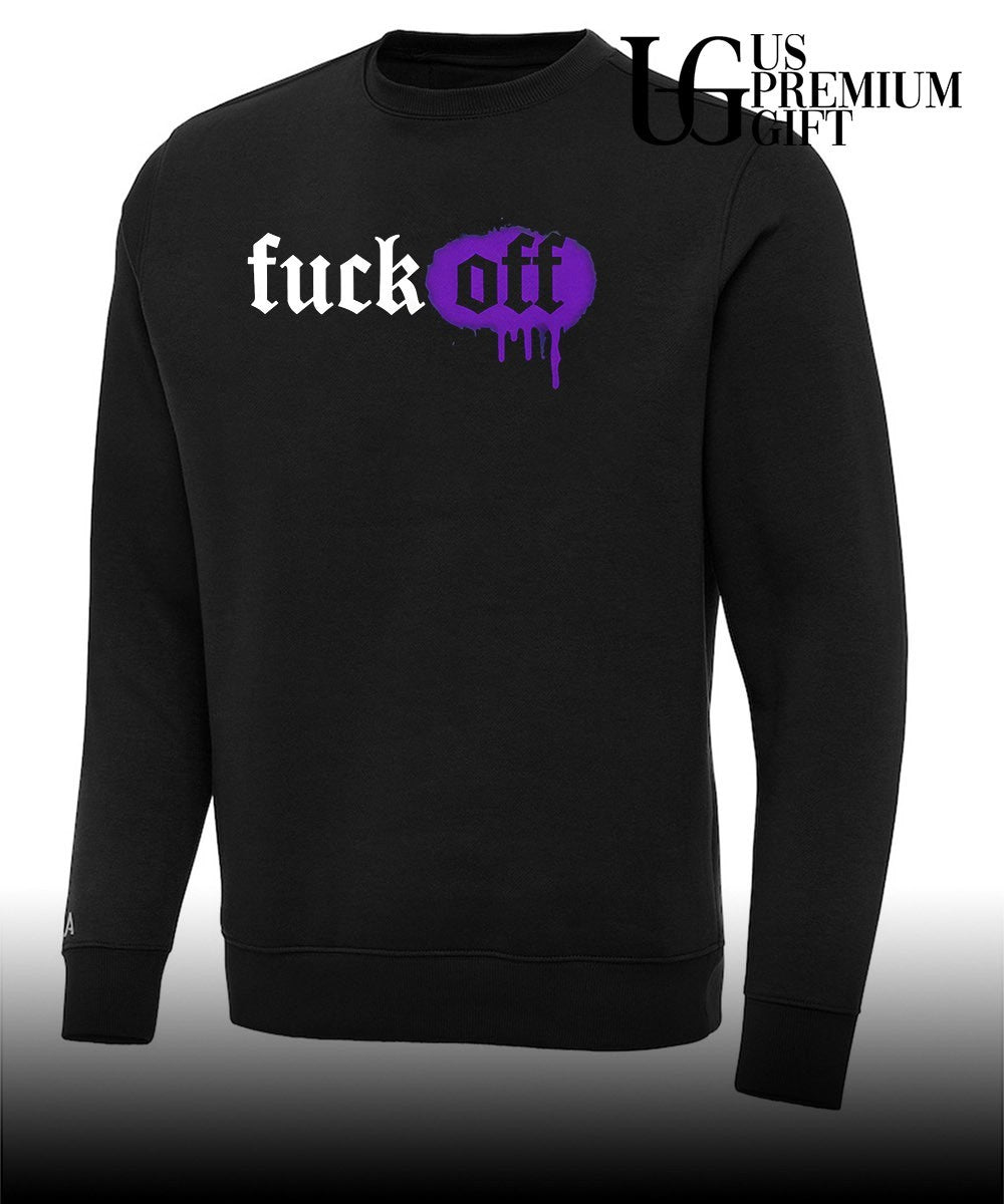 Fuck off dripping paint aesthetic shirt Unisex