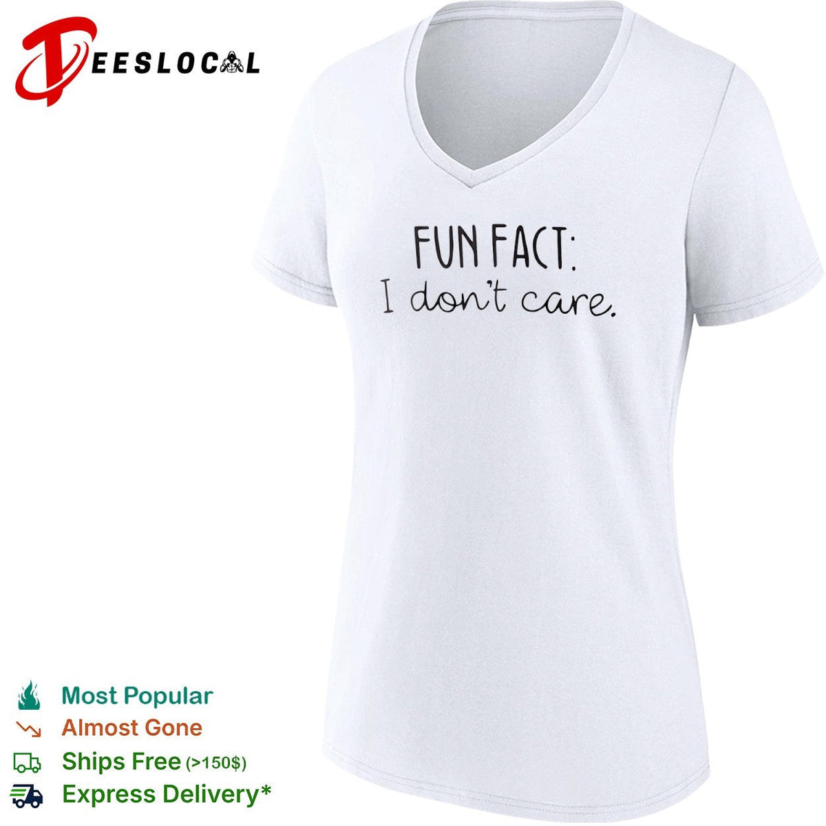 Fun Fact I don’t care shirt Unisex
