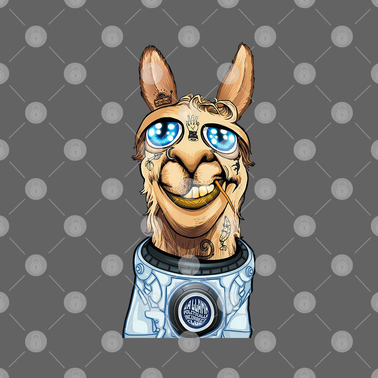 Funny Astronaut Llama T Shirt Unisex