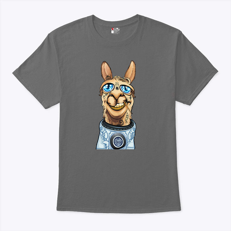 Funny Astronaut Llama T Shirt Unisex