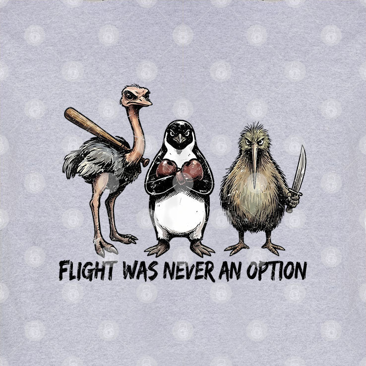 Funny Birds Squad Vintage Flight Was Never An Option T Shirt Unisex